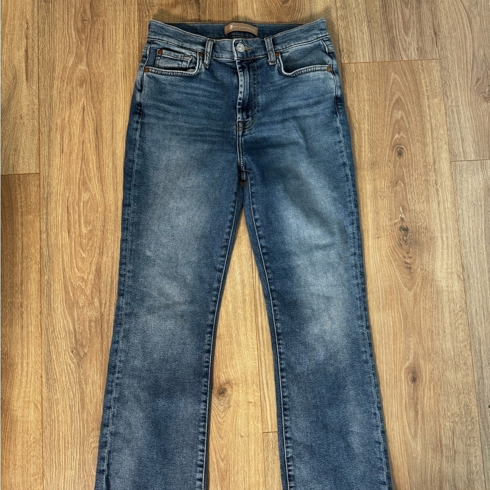 7 For All Mankind Light Blue Ankle Jeans - Picture 6 of 9
